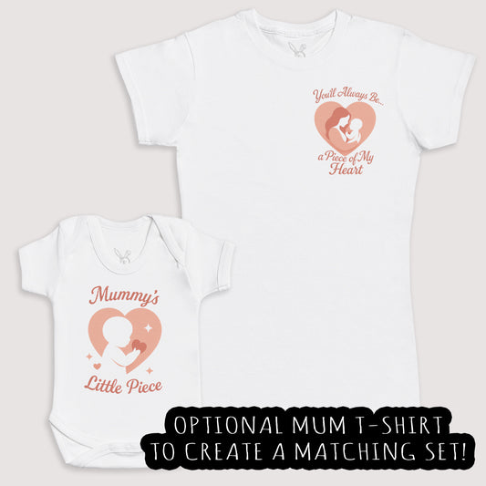 Mummys Little Piece - Baby Gift Set - Baby Bodysuit Gift Set