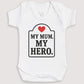 My Mum My Hero - Baby Gift Set - Baby Bodysuit Gift Set