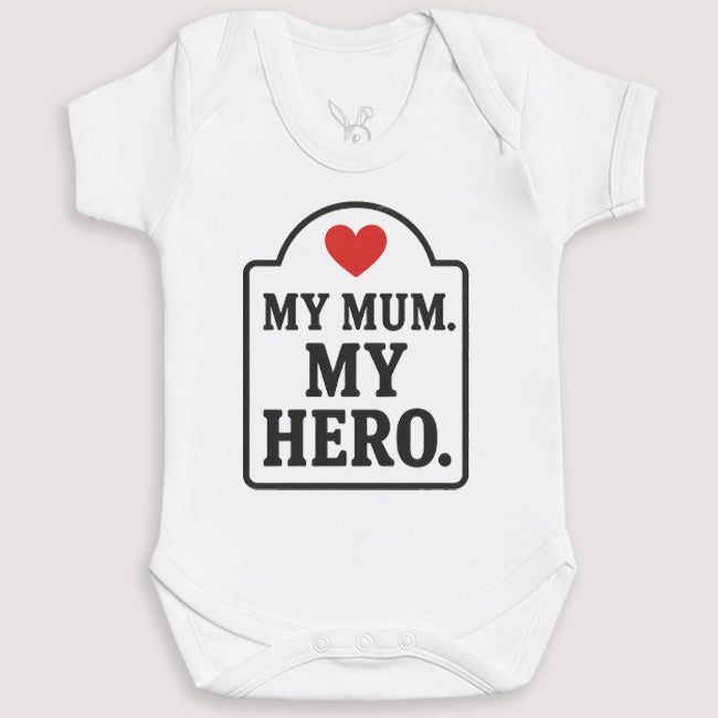 My Mum My Hero - Baby Gift Set - Baby Bodysuit Gift Set