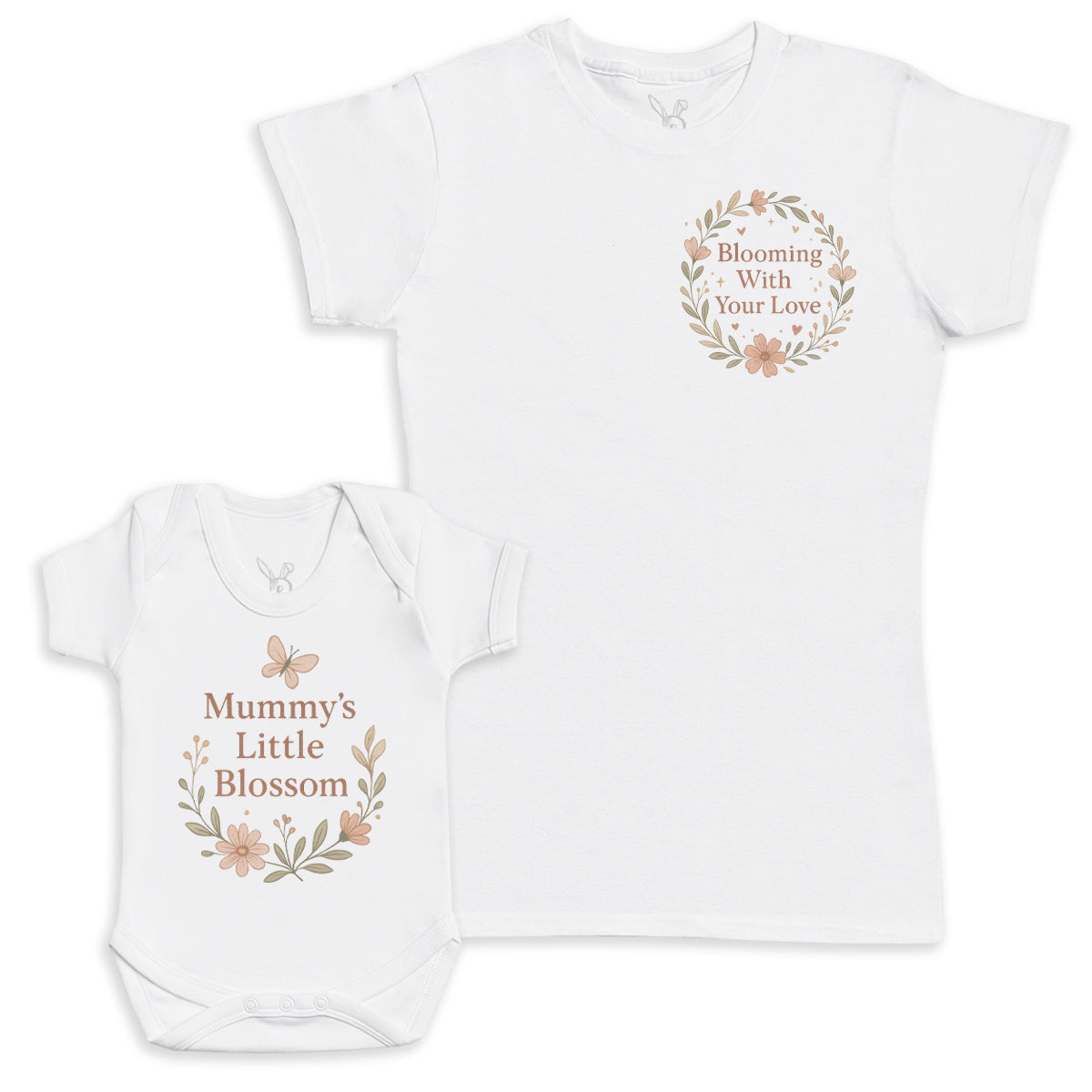 Mummys Little Blossom - Baby Gift Set - Baby Bodysuit Gift Set