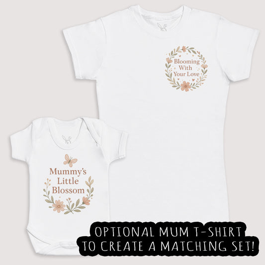 Mummys Little Blossom - Baby Gift Set - Baby Bodysuit Gift Set