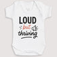 Loud But Thriving - Baby Gift Set - Baby Bodysuit Gift Set