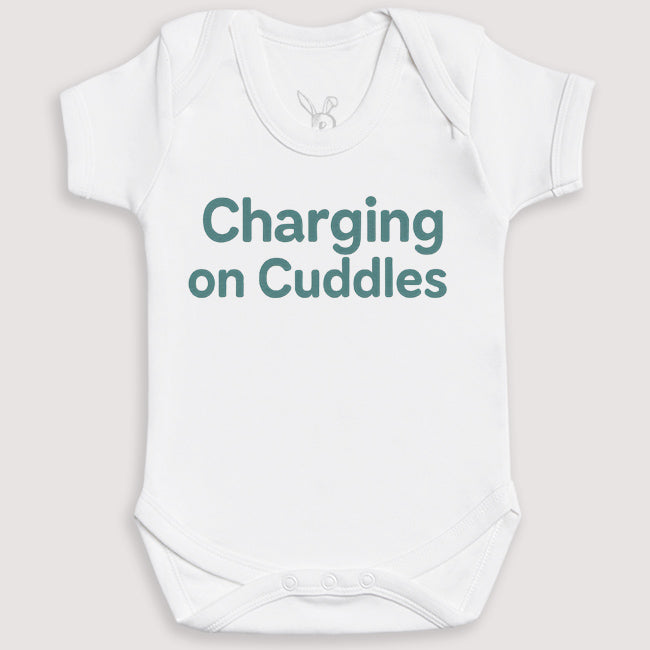 Charging on Cuddles - Baby Gift Set - Baby Bodysuit Gift Set