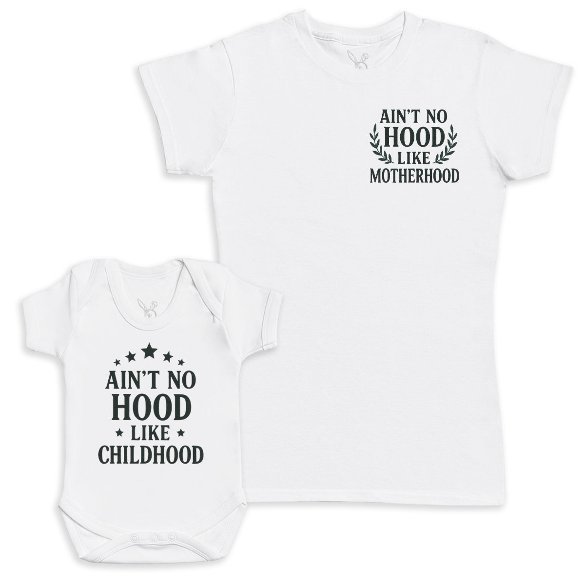 Ain't No Hood Like Child Hood - Baby Gift Set - Baby Bodysuit Gift Set