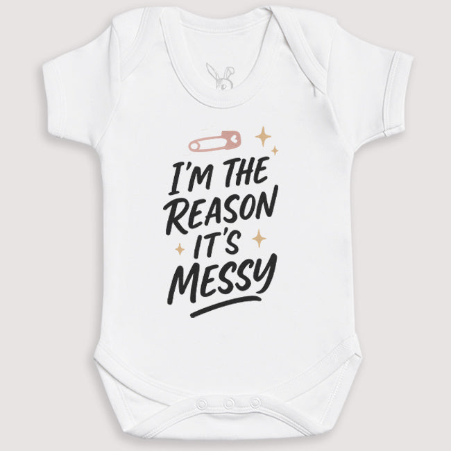 Reason It's Messy - Baby Gift Set - Baby Bodysuit Gift Set