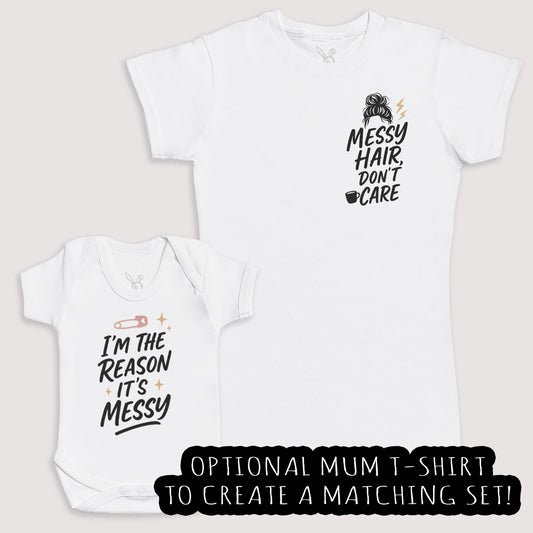 Reason It's Messy - Baby Gift Set - Baby Bodysuit Gift Set