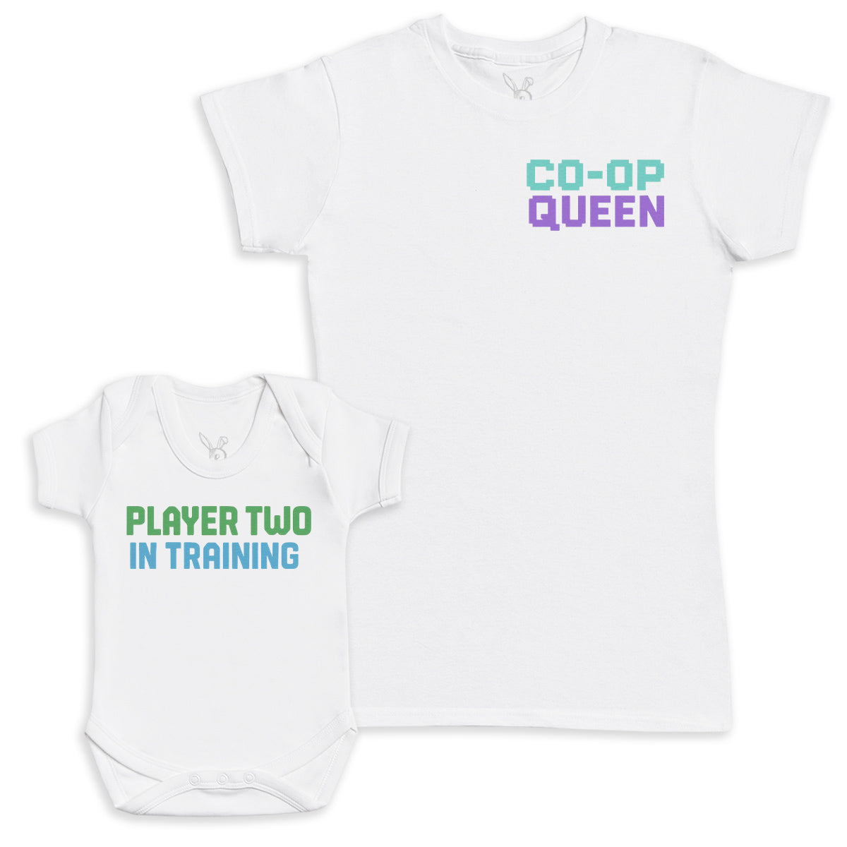 Player Two In Training - Baby Gift Set - Baby Bodysuit Gift Set
