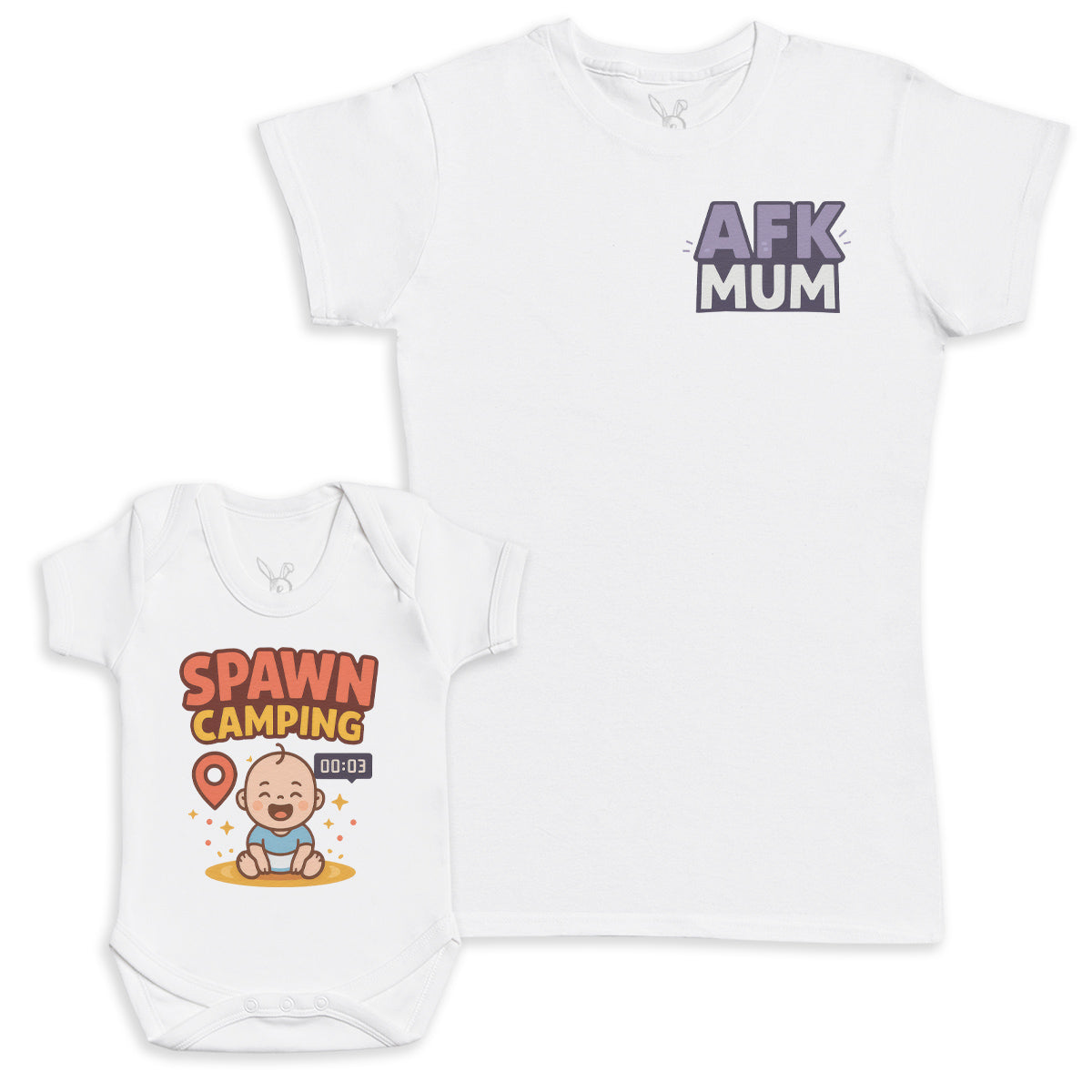 Spawn Camping - Baby Gift Set - Baby Bodysuit Gift Set