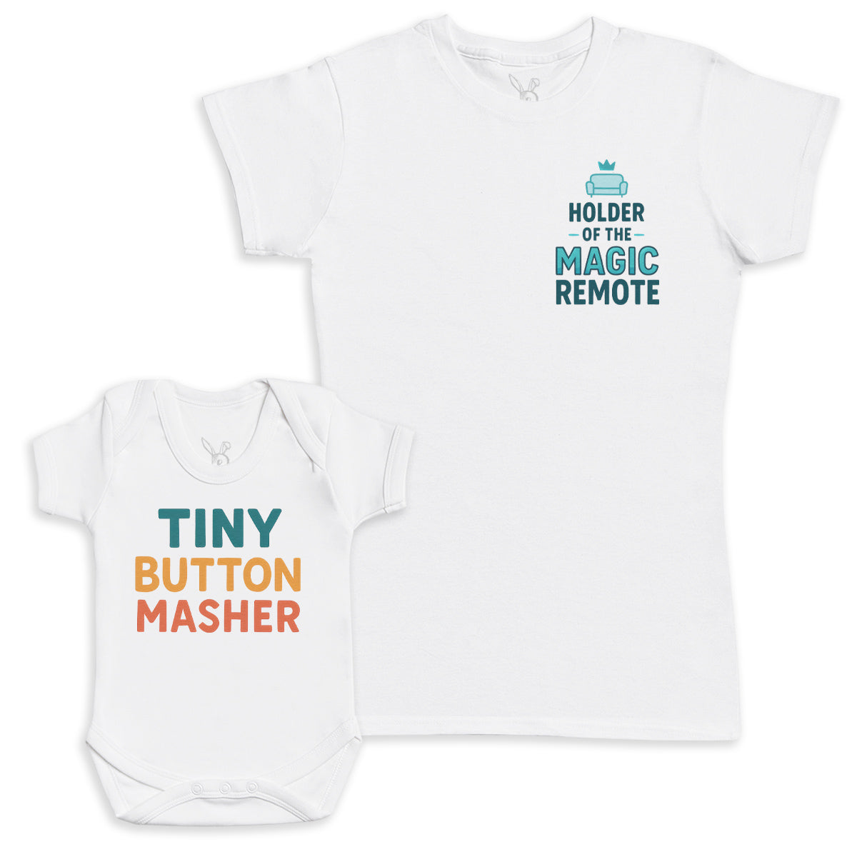 Tiny Button Masher - Baby Gift Set - Baby Bodysuit Gift Set