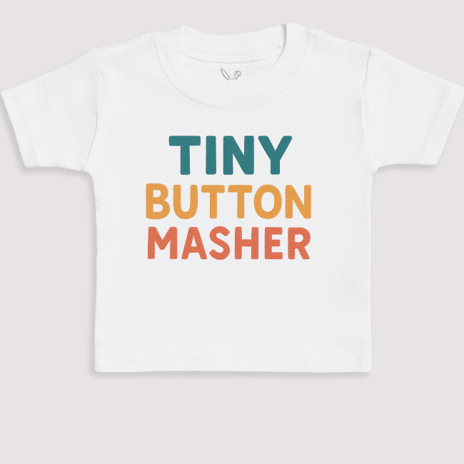 Tiny Button Masher - Baby Gift Set - Baby Bodysuit Gift Set