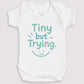 Tiny But Trying - Baby Gift Set - Baby Bodysuit Gift Set