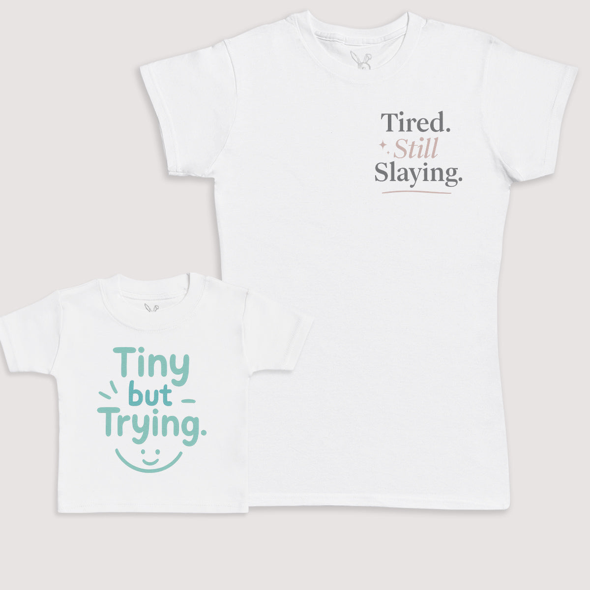 Tiny But Trying - Baby Gift Set - Baby Bodysuit Gift Set