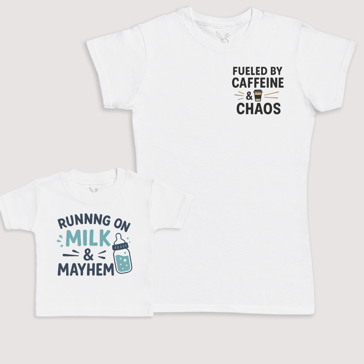 Running On Milk And Mayhem - Baby Gift Set - Baby Bodysuit Gift Set