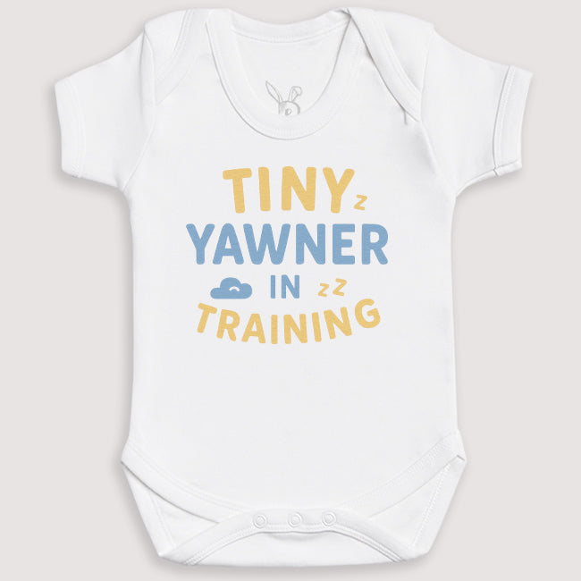 Tiny Yawner In Training - Baby Gift Set - Baby Bodysuit Gift Set