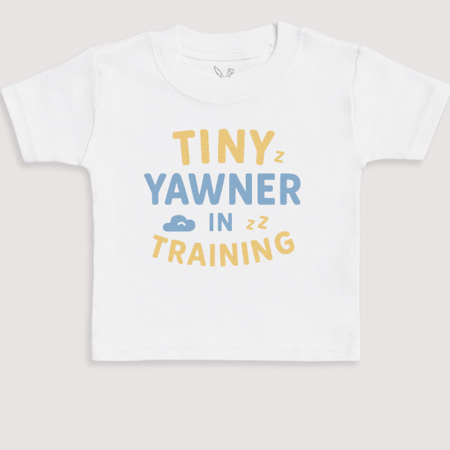 Tiny Yawner In Training - Baby Gift Set - Baby Bodysuit Gift Set