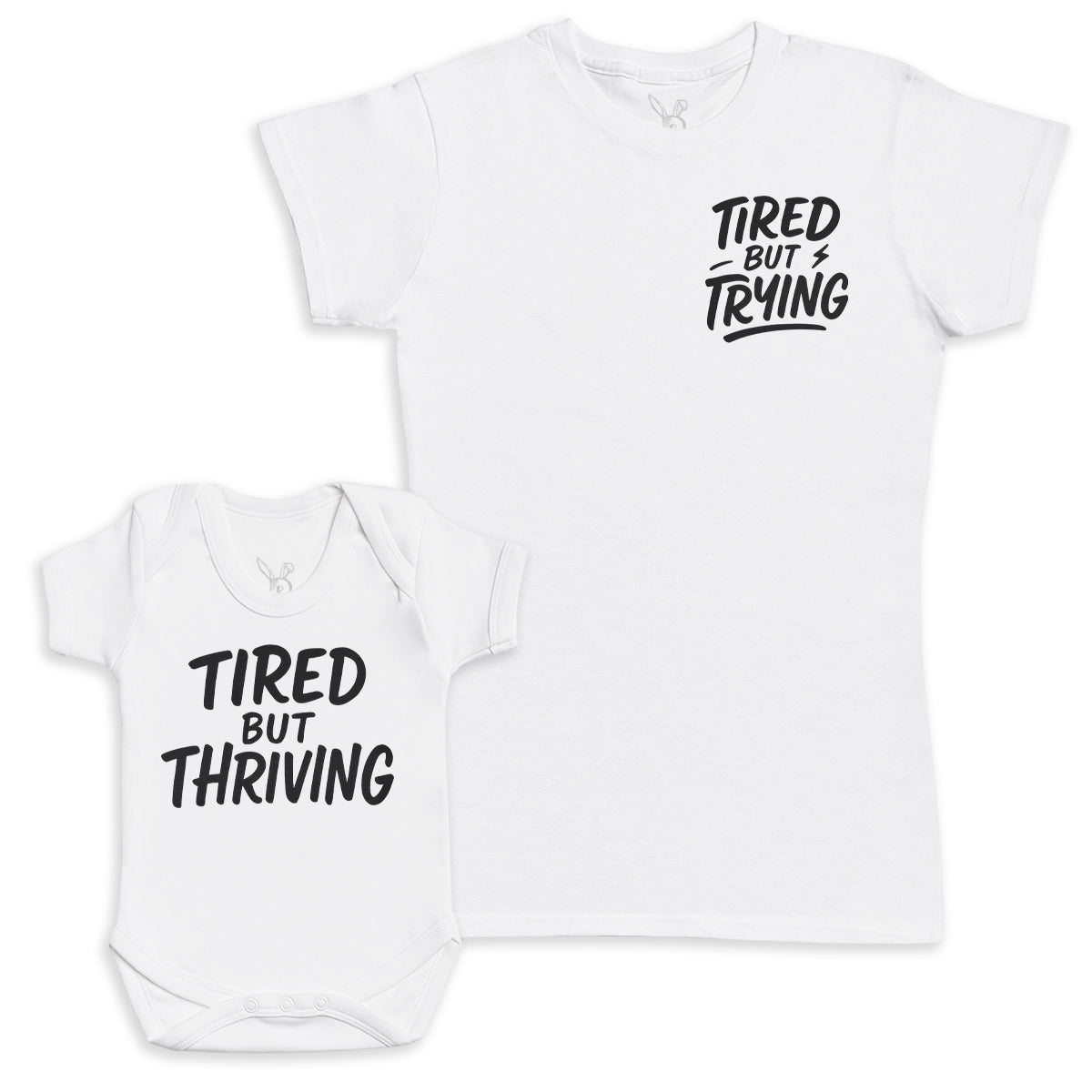 Tired But Thriving - Baby Gift Set - Baby Bodysuit Gift Set