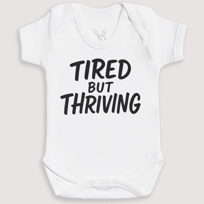 Tired But Thriving - Baby Gift Set - Baby Bodysuit Gift Set