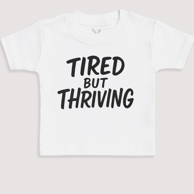 Tired But Thriving - Baby Gift Set - Baby Bodysuit Gift Set