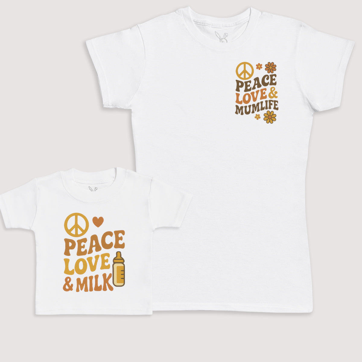 Peace Love And Milk - Baby Gift Set - Baby Bodysuit Gift Set
