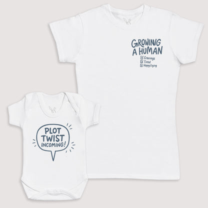 Plot Twist Incoming - Baby Gift Set - Baby Bodysuit Gift Set