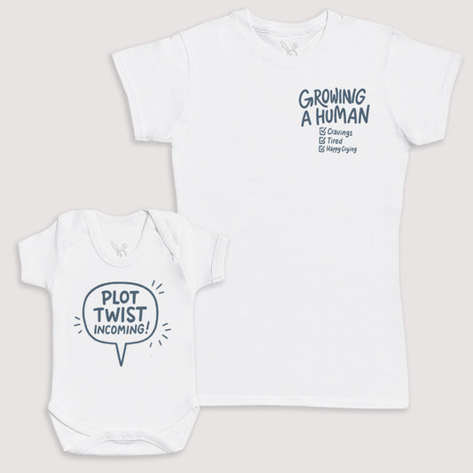 Plot Twist Incoming - Baby Gift Set - Baby Bodysuit Gift Set