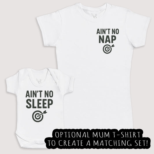 Ain't No Sleep - Baby Gift Set - Baby Bodysuit Gift Set