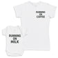 Running On Milk - Baby Gift Set - Baby Bodysuit Gift Set