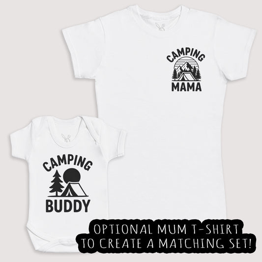 Camping Buddy - Baby Gift Set - Baby Bodysuit Gift Set