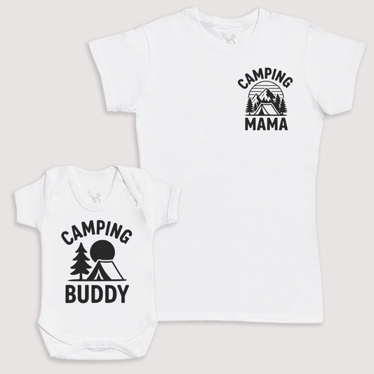 Camping Buddy - Baby Gift Set - Baby Bodysuit Gift Set