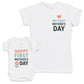 Happy First Mothers Day - Baby Gift Set - Baby Bodysuit Gift Set