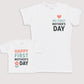 Happy First Mothers Day - Baby Gift Set - Baby Bodysuit Gift Set