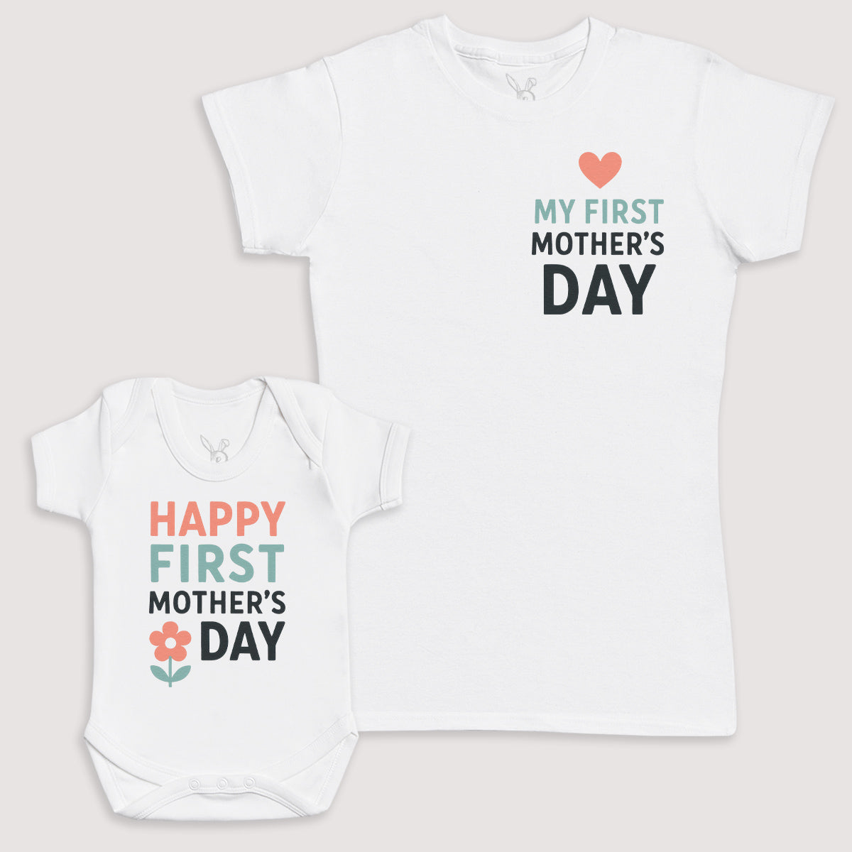 Happy First Mothers Day - Baby Gift Set - Baby Bodysuit Gift Set