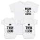 Twin Legend - Baby Gift Set - Baby Bodysuit Gift Set