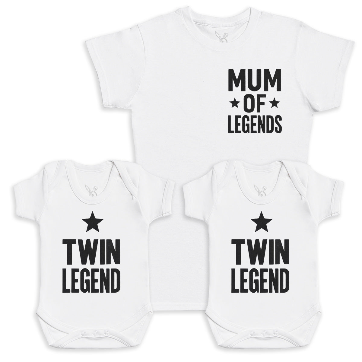 Twin Legend - Baby Gift Set - Baby Bodysuit Gift Set