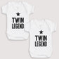 Twin Legend - Baby Gift Set - Baby Bodysuit Gift Set