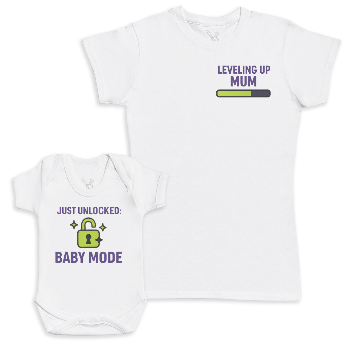 Just Unlocked Baby Mode - Baby Gift Set - Baby Bodysuit Gift Set