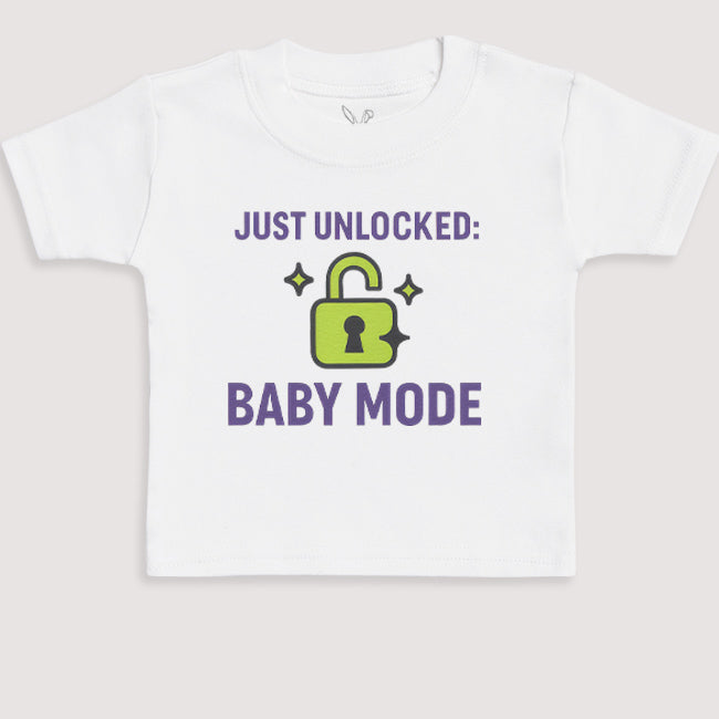 Just Unlocked Baby Mode - Baby Gift Set - Baby Bodysuit Gift Set