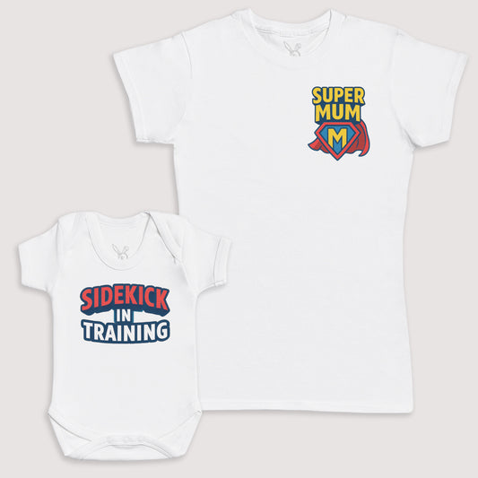 Sidekick In Training - Baby Gift Set - Baby Bodysuit Gift Set