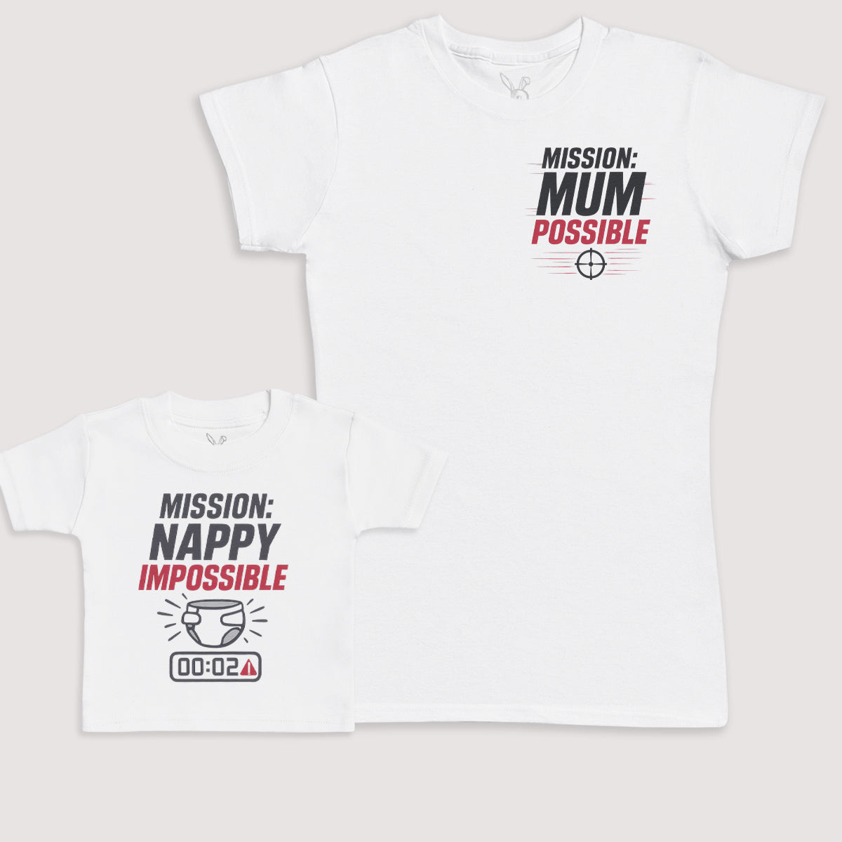 Mission Nappy Impossible - Baby Gift Set - Baby Bodysuit Gift Set