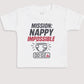 Mission Nappy Impossible - Baby Gift Set - Baby Bodysuit Gift Set