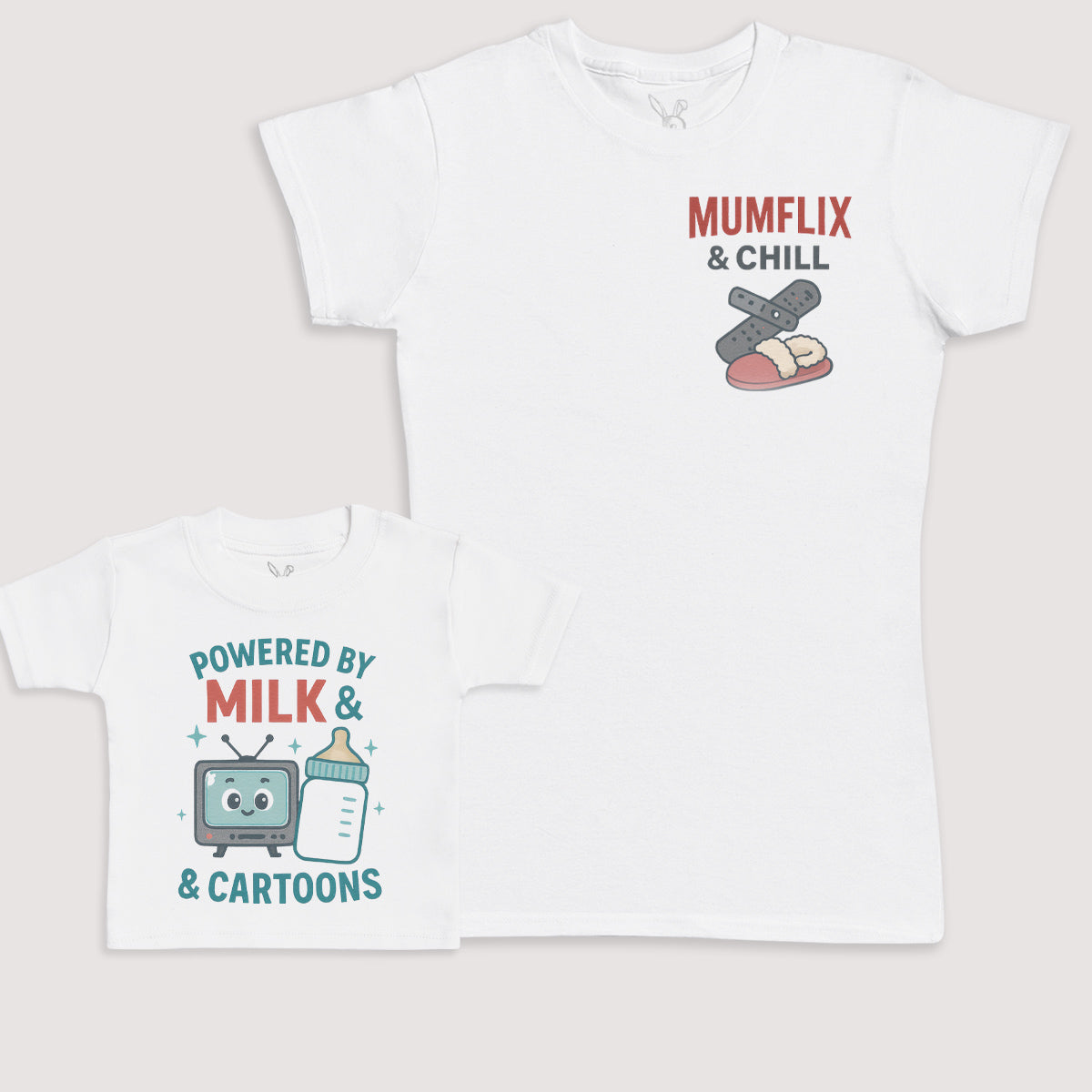 Powered By Milk And Cartoons - Baby Gift Set - Baby Bodysuit Gift Set