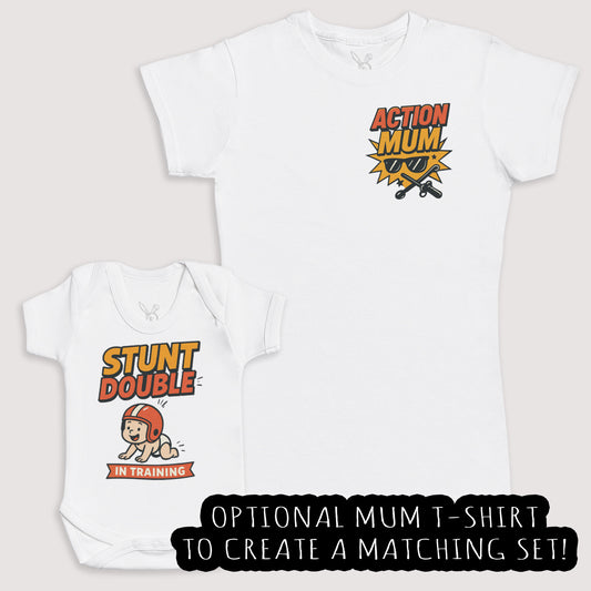 Stunt Double - Baby Gift Set - Baby Bodysuit Gift Set