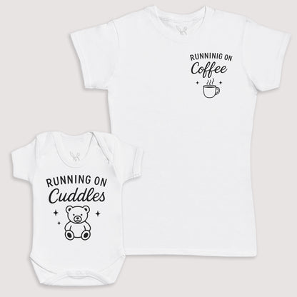 Running On Cuddles - Baby Gift Set - Baby Bodysuit Gift Set