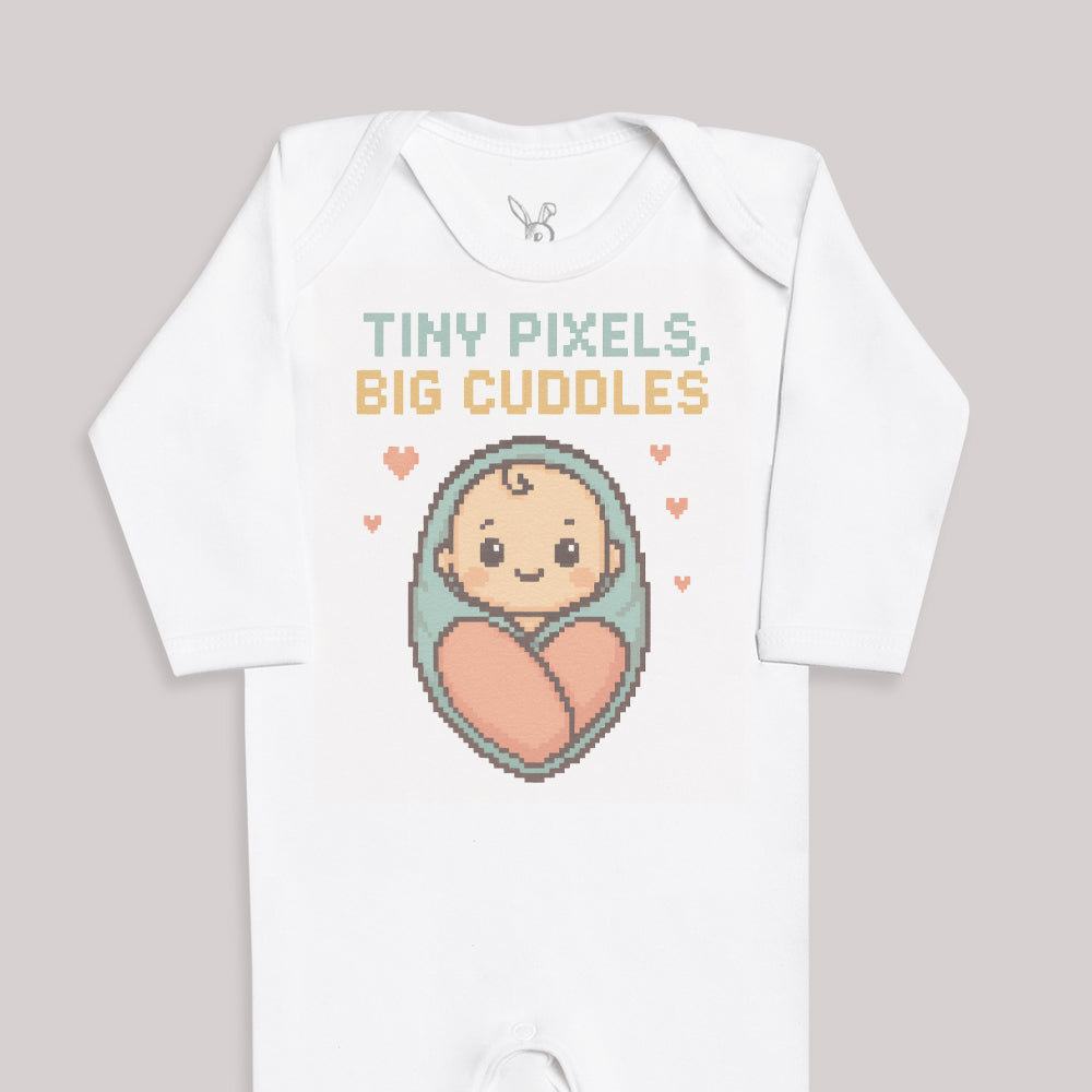 Tiny Pixels Big Cuddles - Baby Bodysuit (Choice of Style)