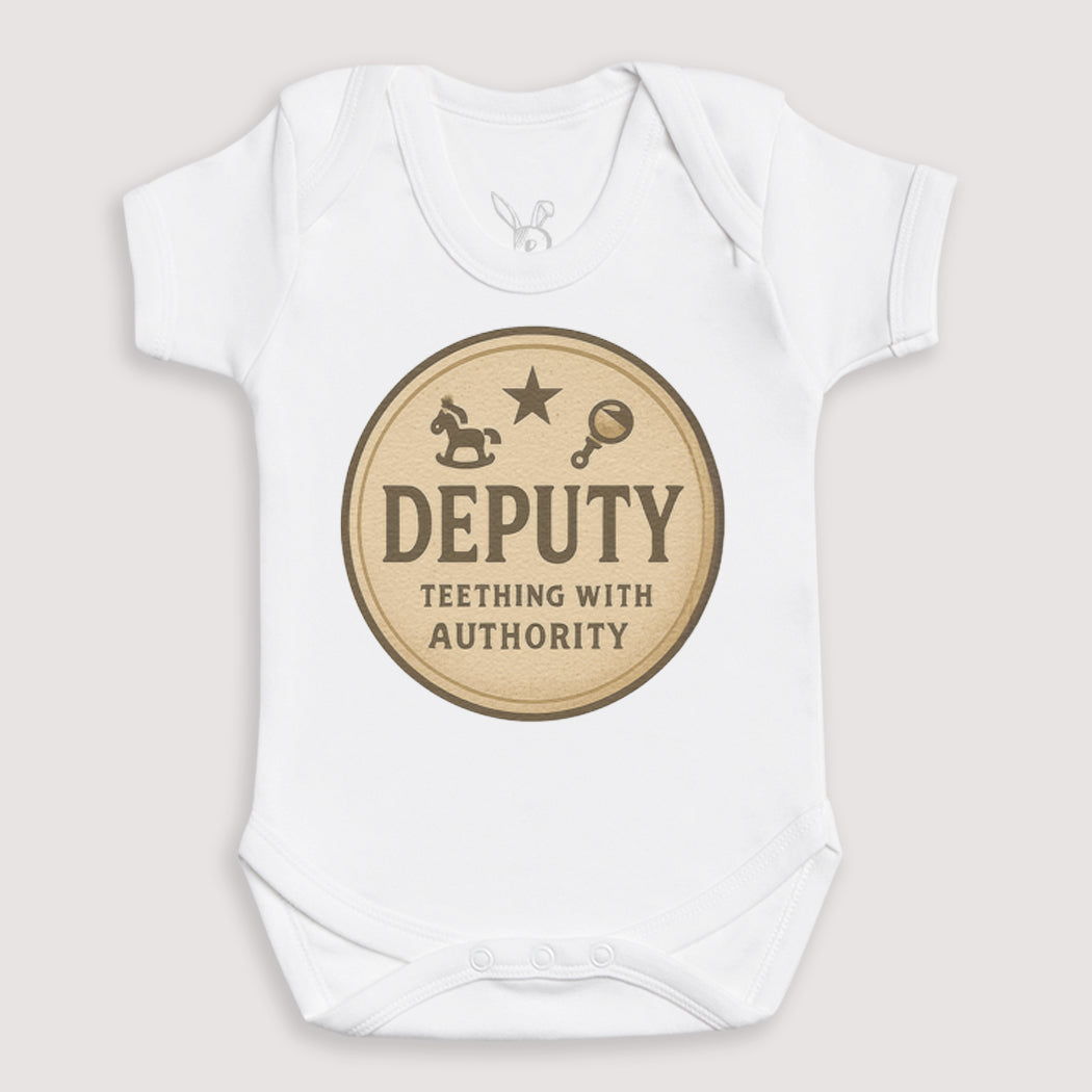 Deputy Teething With Authority - Baby Gift Set - Baby Matching Gift Set