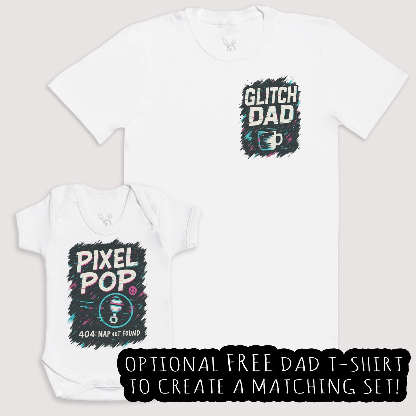 Pixel Pop - Baby Gift Set - Baby Matching Gift Set