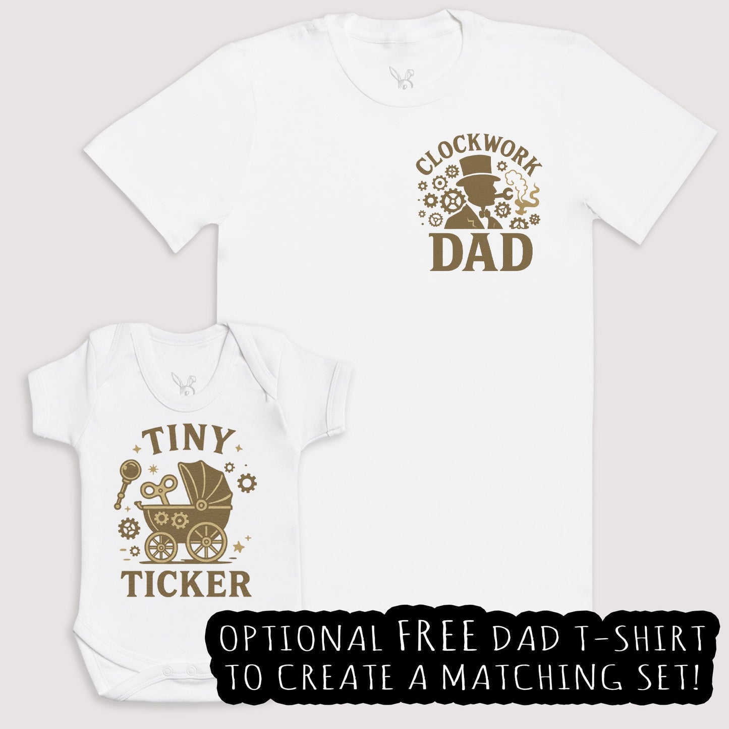 Tiny Ticker - Baby Gift Set - Baby Matching Gift Set