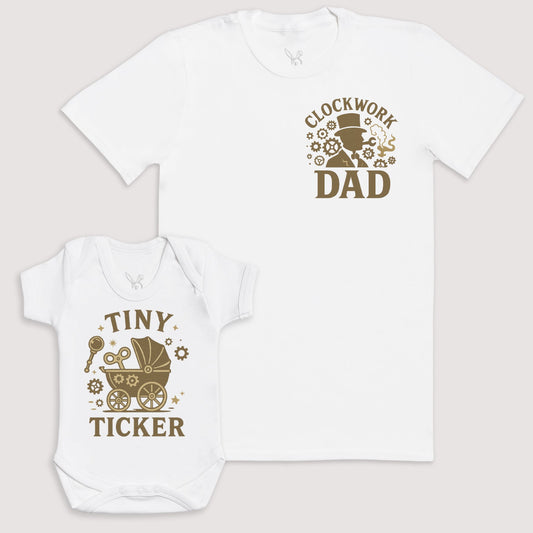 Tiny Ticker - Baby Gift Set - Baby Matching Gift Set