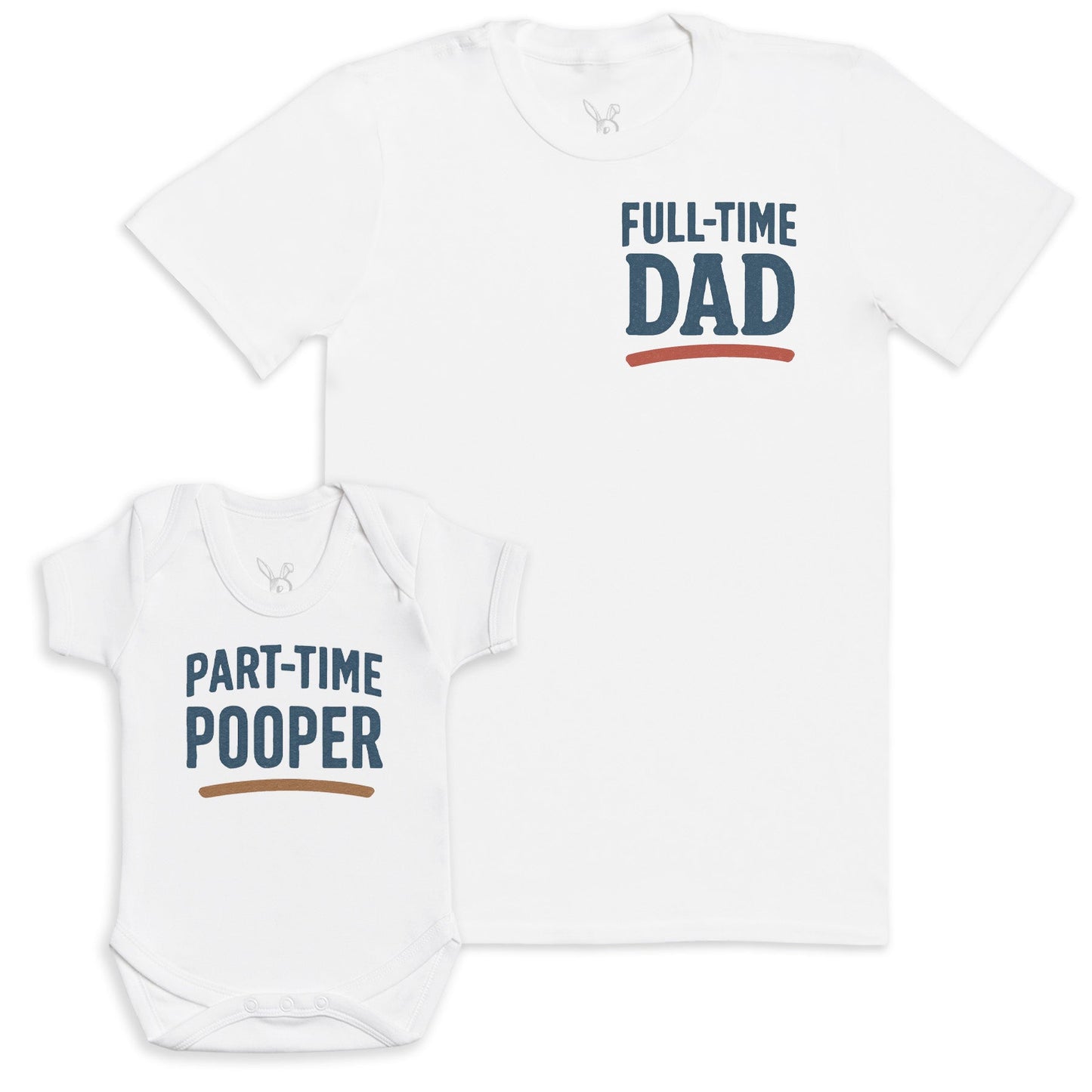 Part Time Pooper - Baby Gift Set - Baby Matching Gift Set