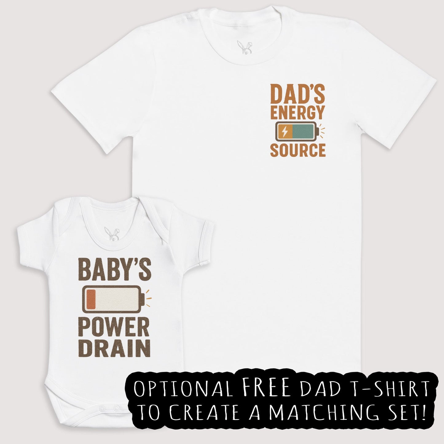 Baby's Power Drain - Baby Gift Set - Baby Matching Gift Set